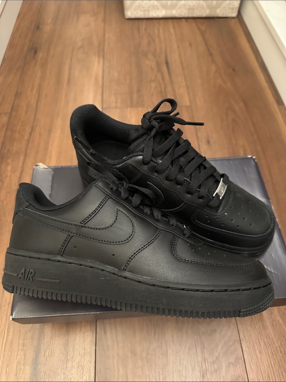 Nike Air Force 1 Low Top Sneakers in Black